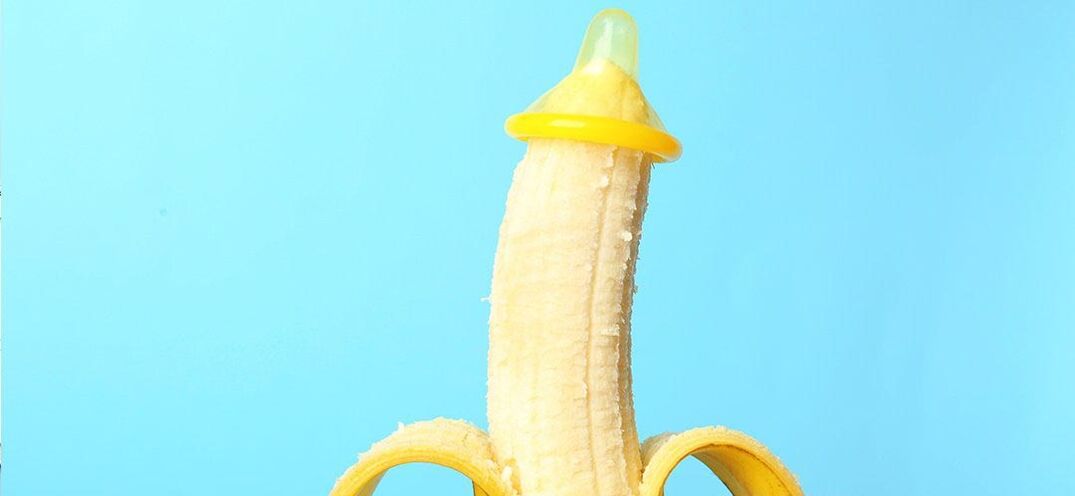 banaan kondoomi sees peenise suurendamise imitatsioonina ilma operatsioonita