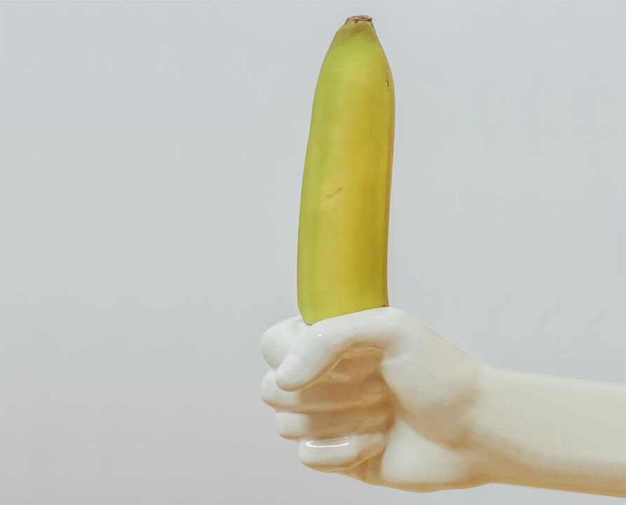 banaan sümboliseerib laienenud peenist