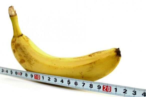 peenise mõõtmine banaani näitel